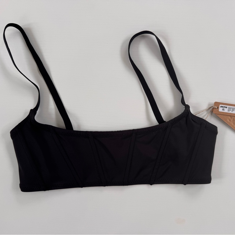 SKIMS Black Bikini Top